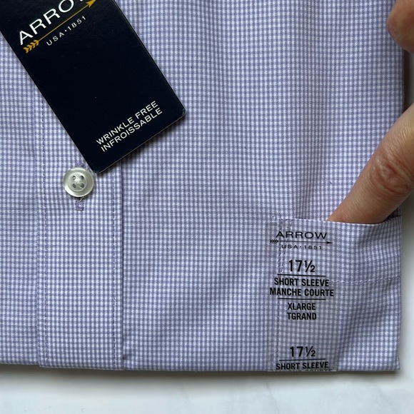 NWT Arrow Short Sleeve Button Up - Sz 17 1/2 (XL) - Picture 10 of 10